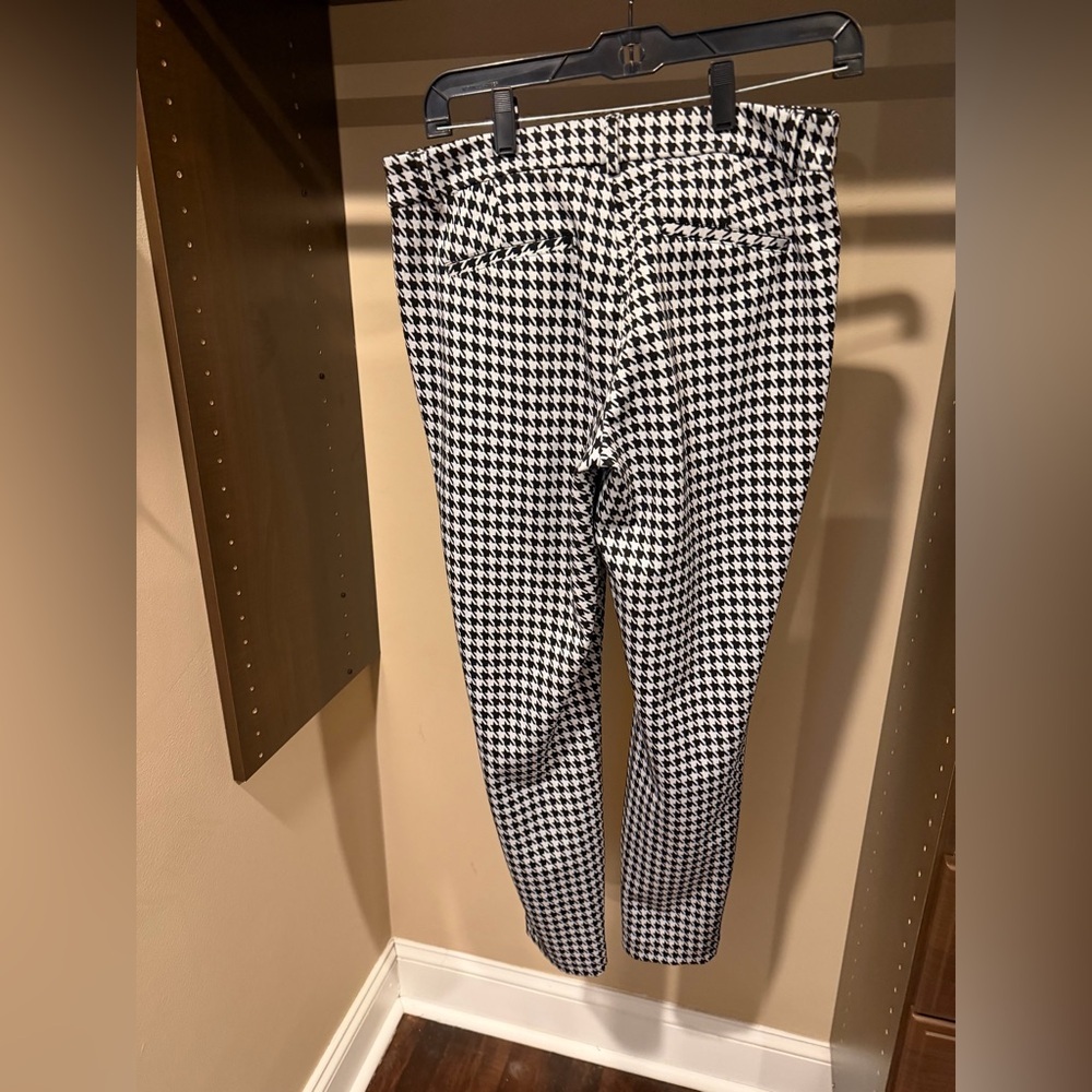 Express Black and White Houndstooth Trousers - Picture 4 of 6